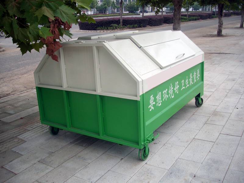 垃圾车垃圾箱_6方钩臂式垃圾收集箱_10方环卫垃圾转运箱_小区物业户外铁垃圾箱
